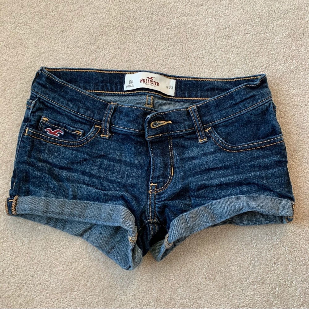 Low rise jean short